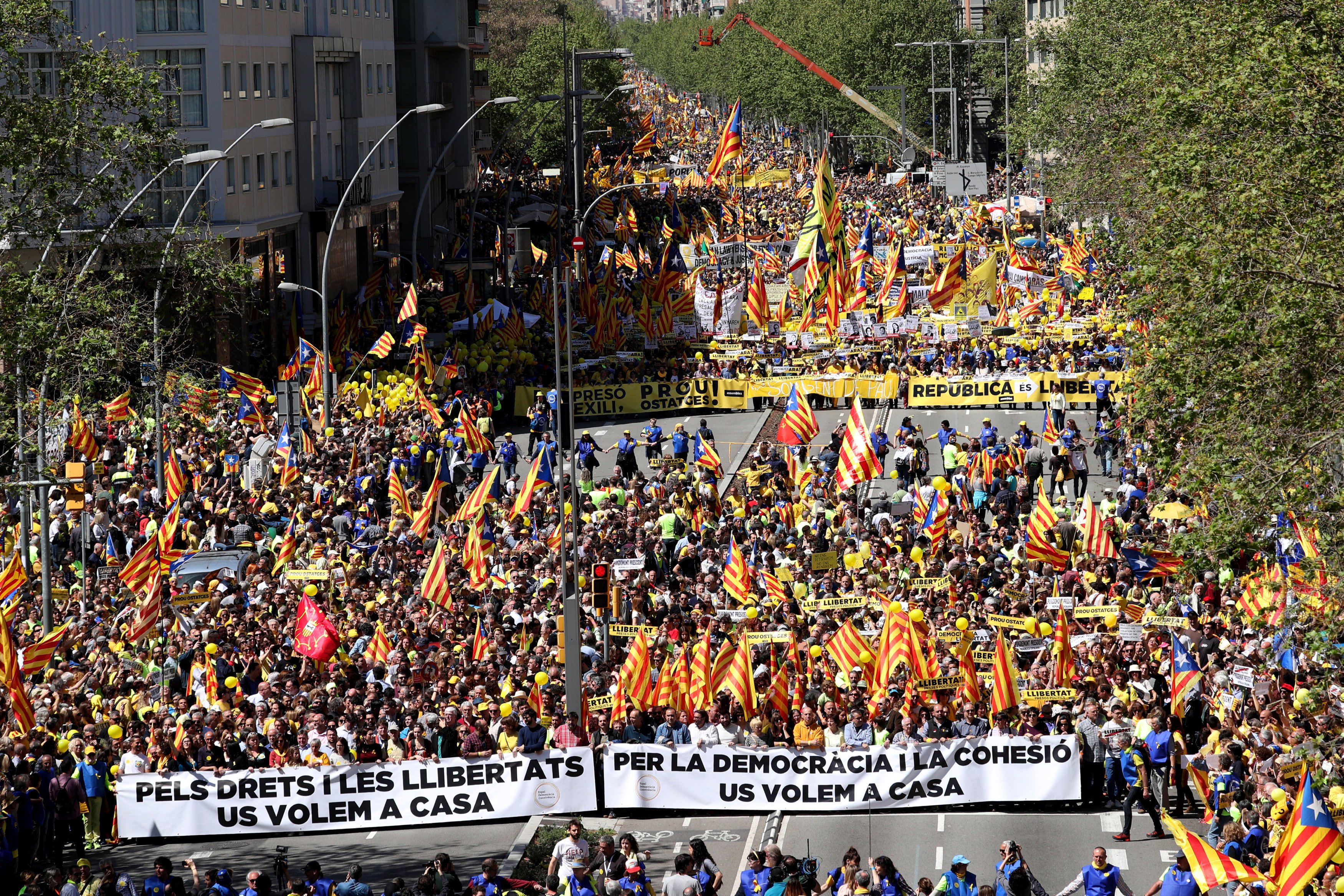 Протести Барселона Каталонія