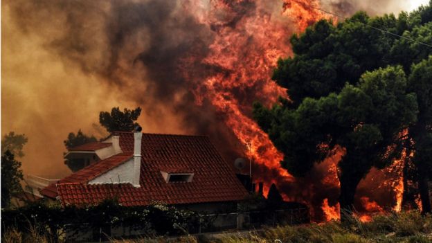 Пожежа в Греції