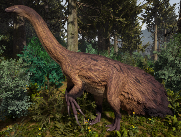 Теризинозавр. 3D реконструкція з відеоігри The Isle. Джерело: isle.wikia.com