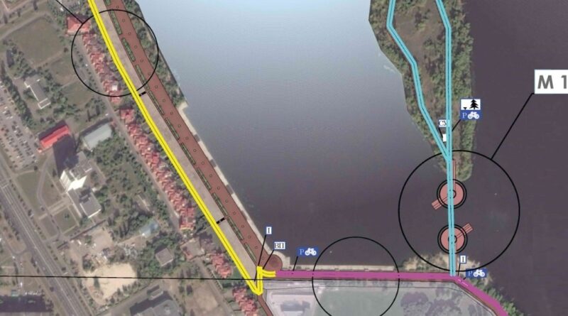 У Києві парк Наталка планують з'єднати пішохідним мостом з Оболонським островом