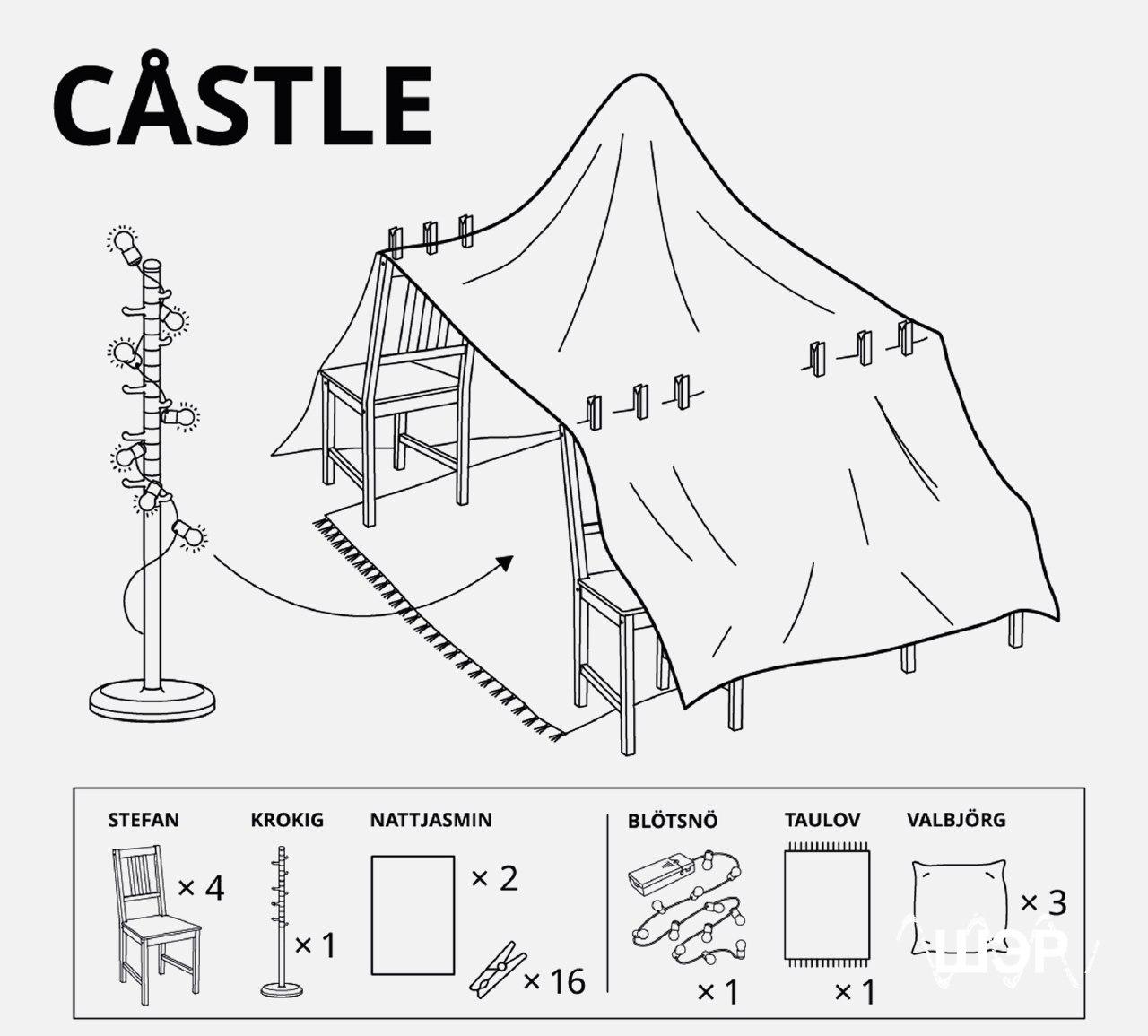 IKEA показала, як будувати фортеці з меблів, щоб допомогти батькам зайняти дітей у карантин