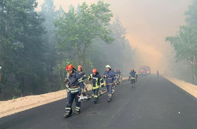 в Луганській області вирує лісова пожежа