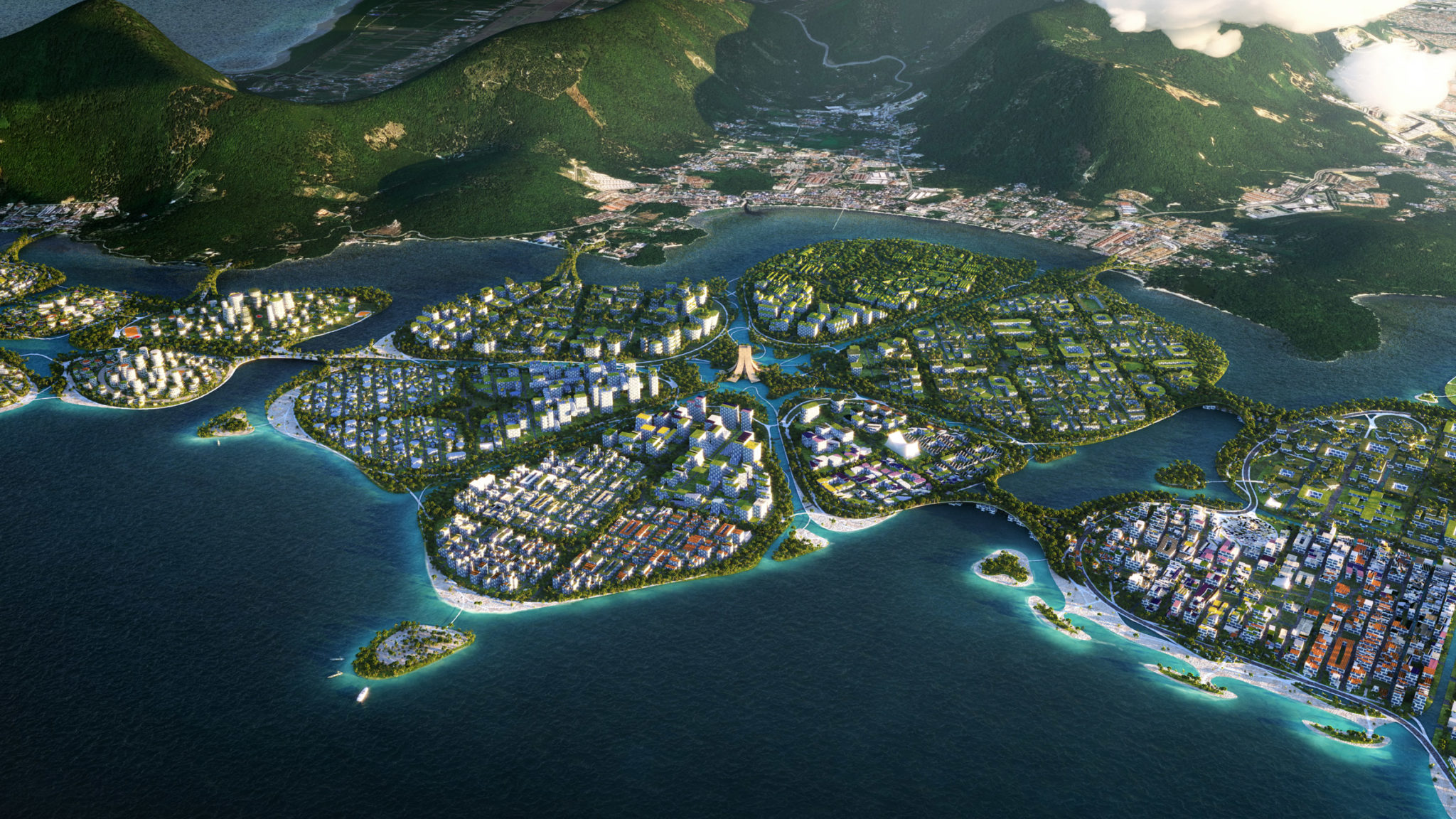 У Малайзії побудують екологічне місто на трьох штучних островах: фото