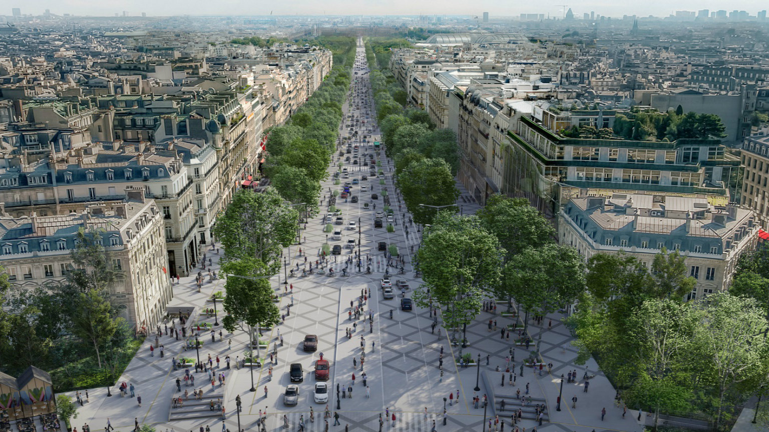 Єлисейські поля в Парижі планують перетворити на сад до 2030 року