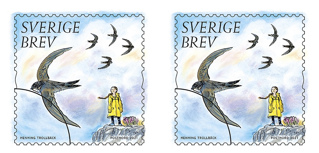 Поштові марки з Ґретою Тунберг