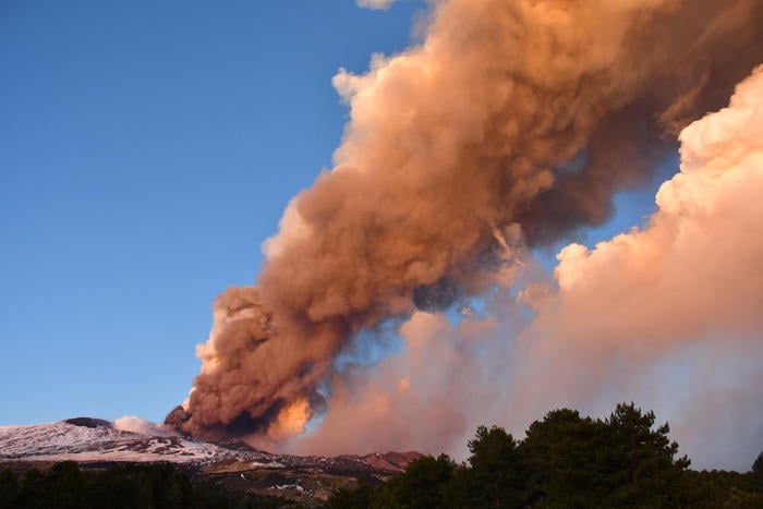 Виверження вулкану Етна
