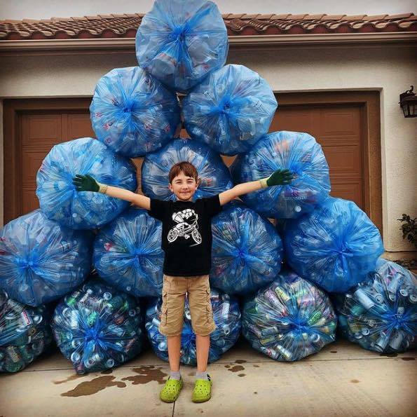 8-річний хлопець з Каліфорнії заснував власну компанію з сортувати сміття