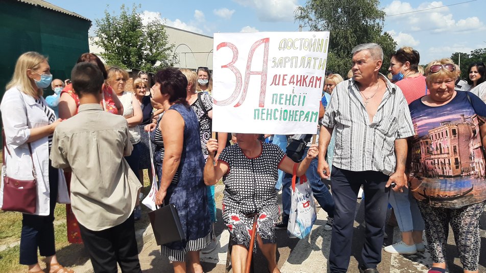 Протест лікарів на Харківщині