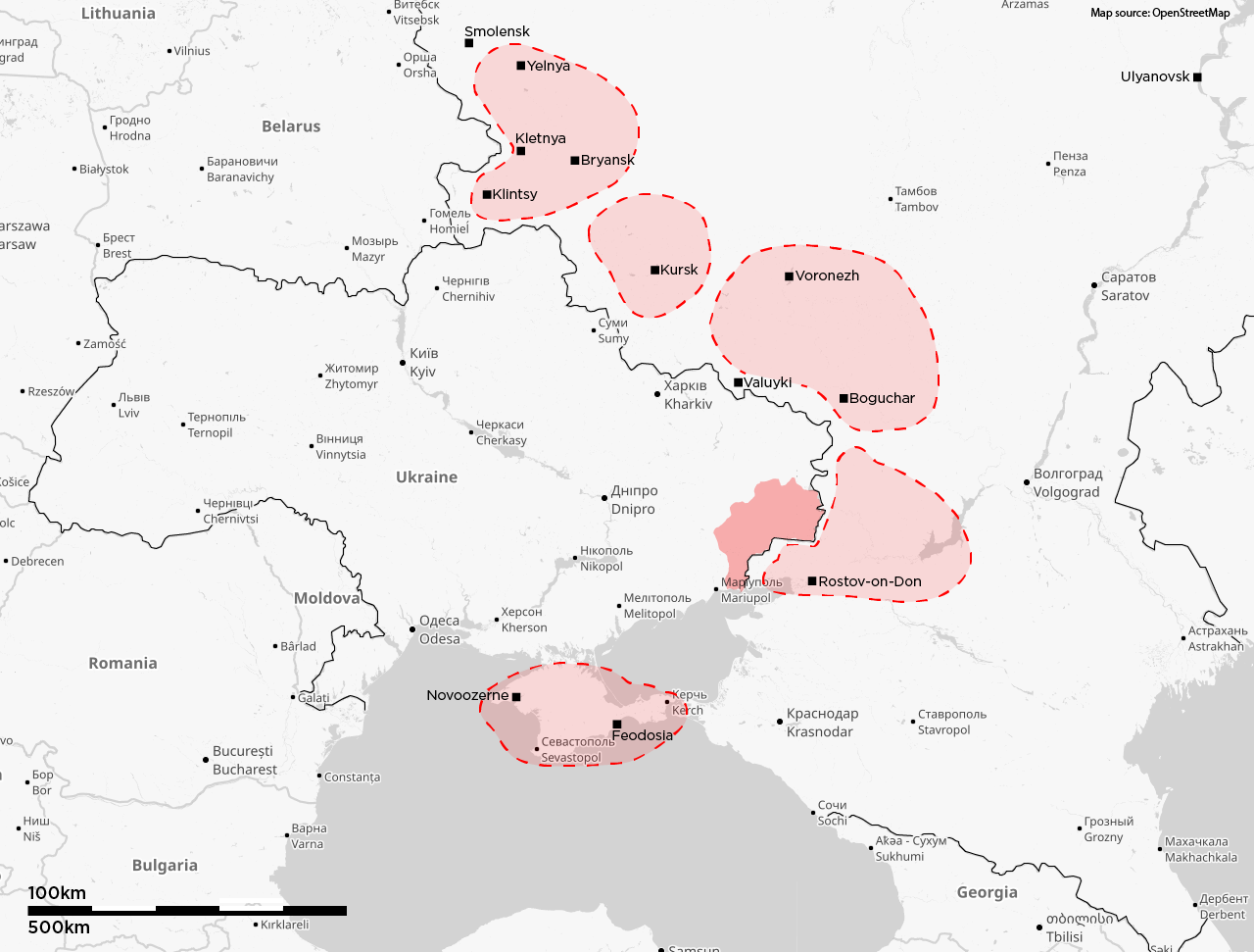 нарощування російських військ на кордоні з Україною