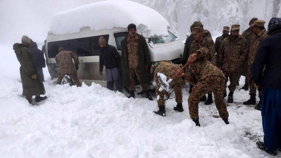 снігопад у Пакистані