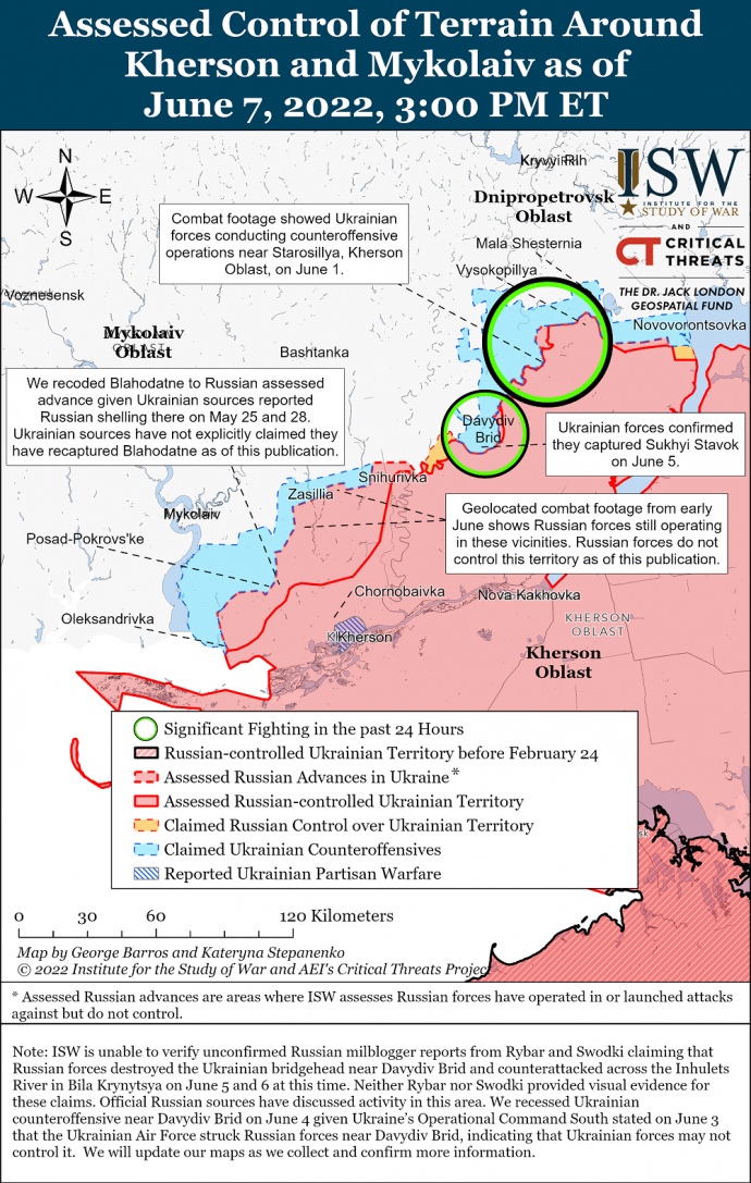 Мапа байових дій, ISW