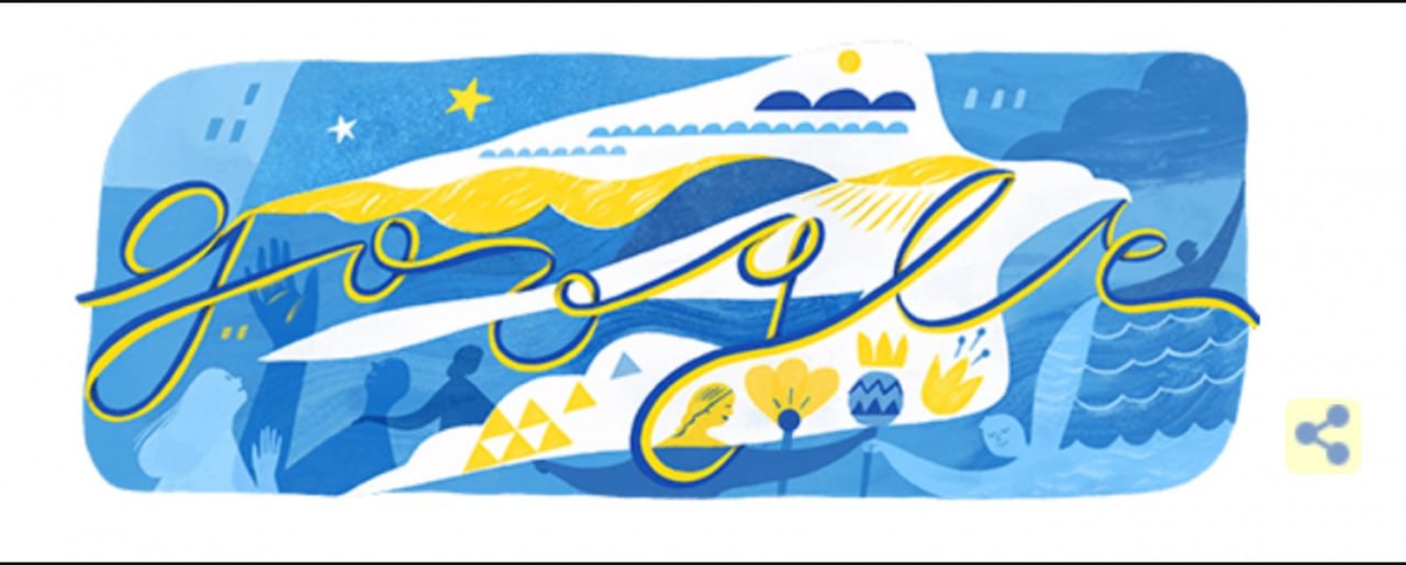 Google привітав українців із Днем Незалежності