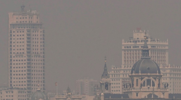 Столиця Іспанії в диму