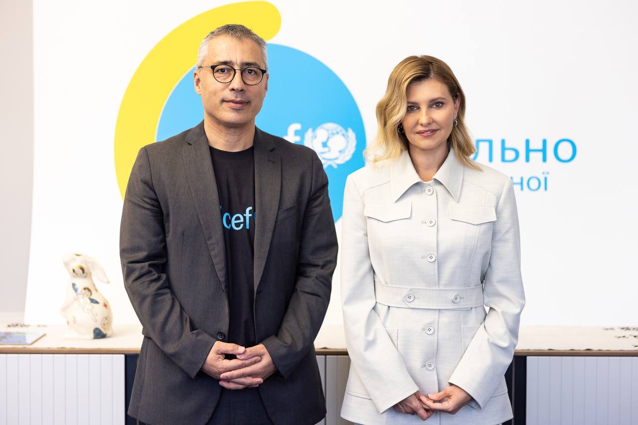 Зеленська підписала двосторонній Меморандум про взаєморозуміння з @unicef_ukraine