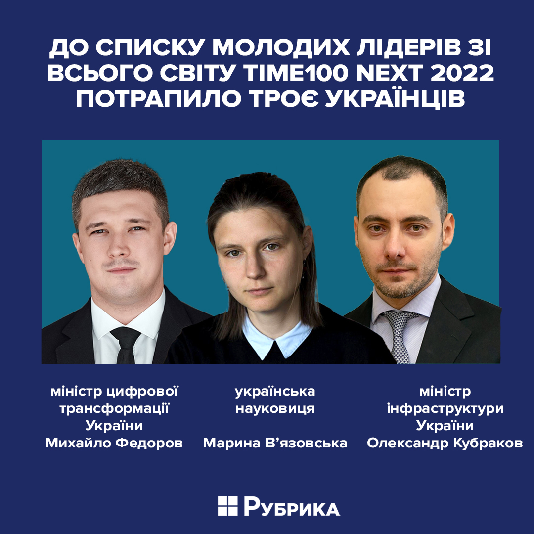 Троє українців потрапили до списку молодих лідерів TIME