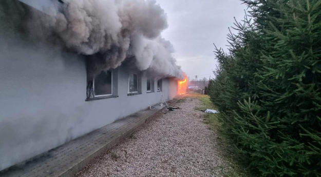 пожежа будинок біженців Польща