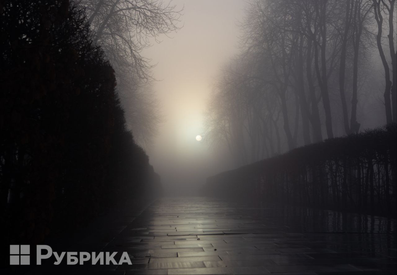 Київ, туман