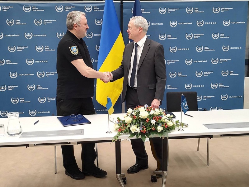 підписано угоду про відкриття в Україні представництва Міжнародного кримінального суду