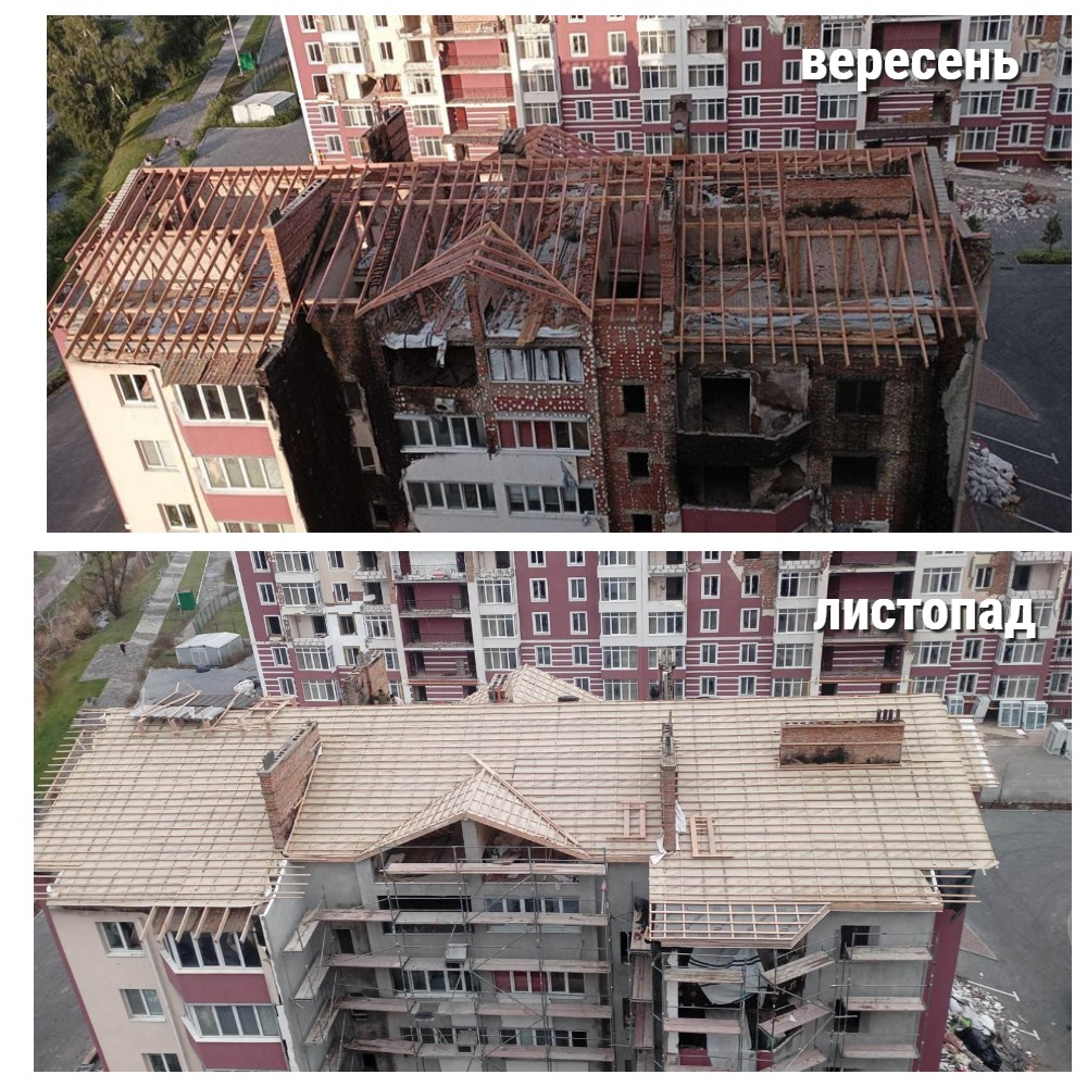 Львів відновив зруйнований окупантами 5-поверховий будинок у Гостомелі