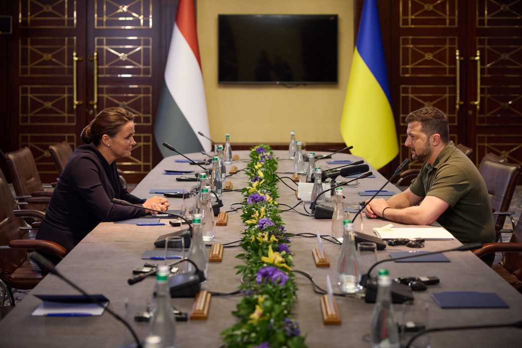 Президент України зустрівся з Президенткою Угорщини