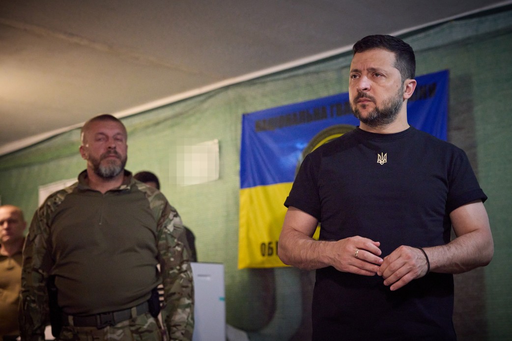 Зеленський відвідав бригади, які ведуть наступальні дії на Мелітопольському напрямку