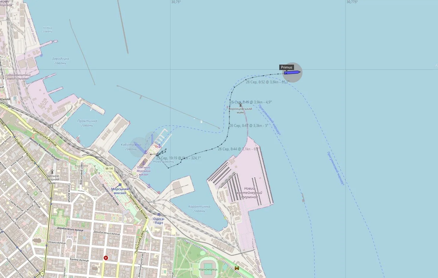 судно, порт Одеса