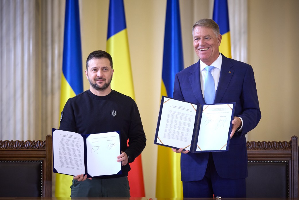 Президент України Володимир Зеленський та президент Румунії Клаус Йоганніс