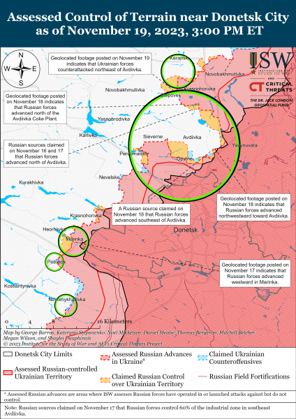 карти боїв ISW