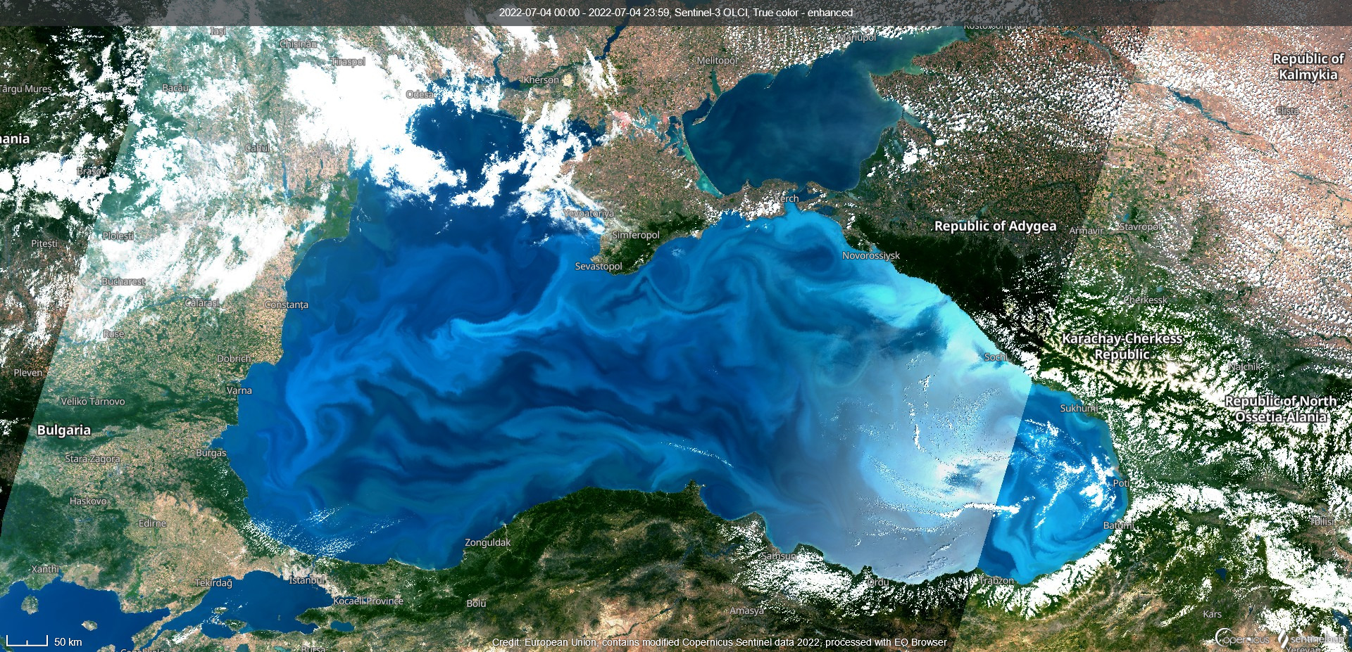 чорне море після катастрофи на ГЕС