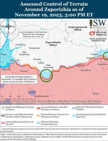 карти боїв ISW