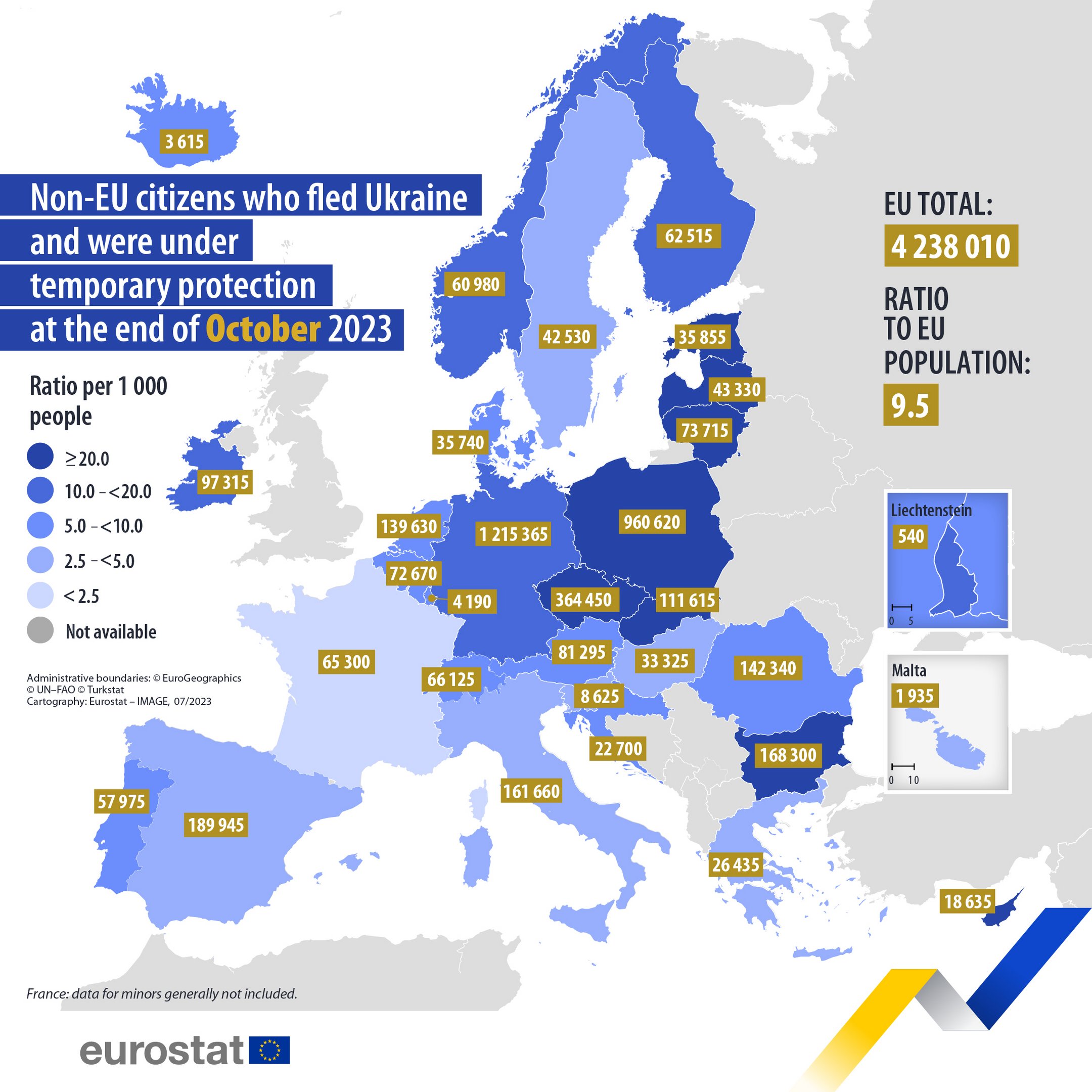 Статистика біженців в ЄС