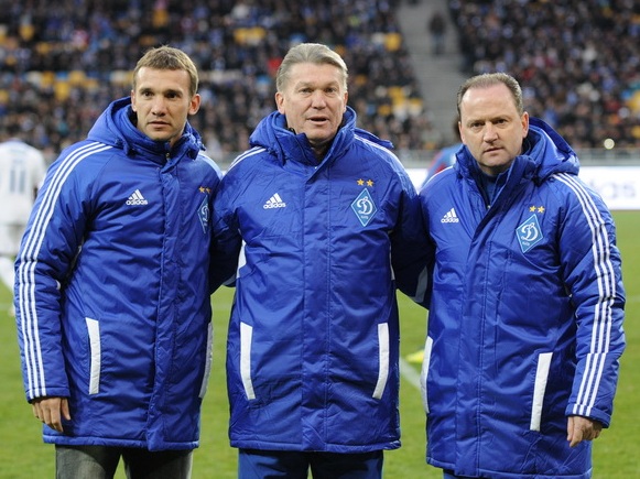 Andriy Shevchenko, Oleh Blokhin, and Ihor Bielanov