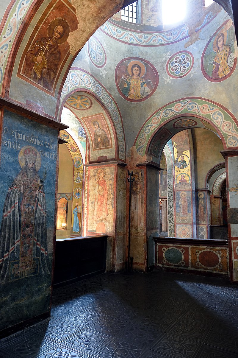 Interior of Saint Sophia Cathedral in Kyiv, Ukraine