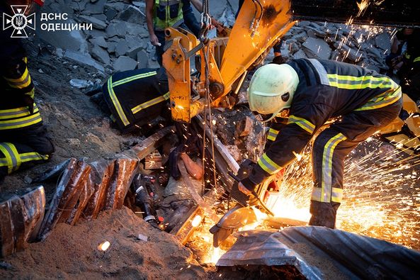 Одеса, порт, обвал будівлі