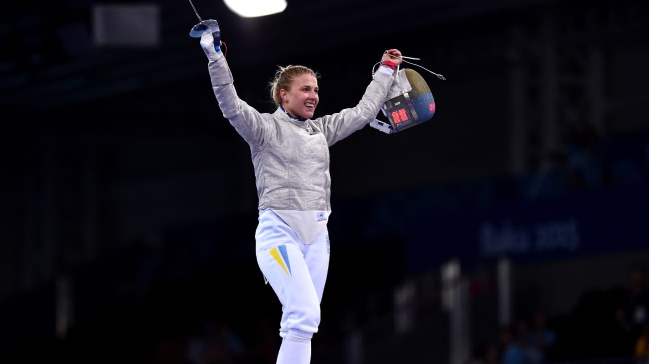 Ukrainian fencer Olha Kharla