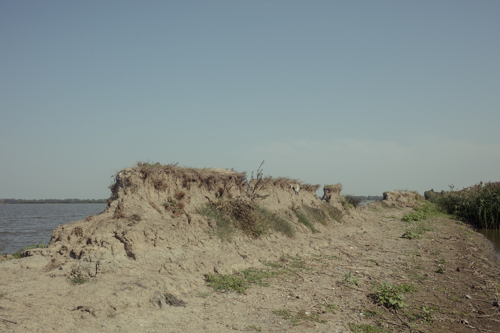 Remains of the old dam at Mahmudia