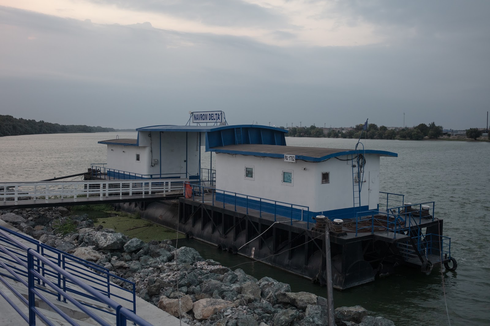 The renovated Navrom Pontoon in Chilia Veche