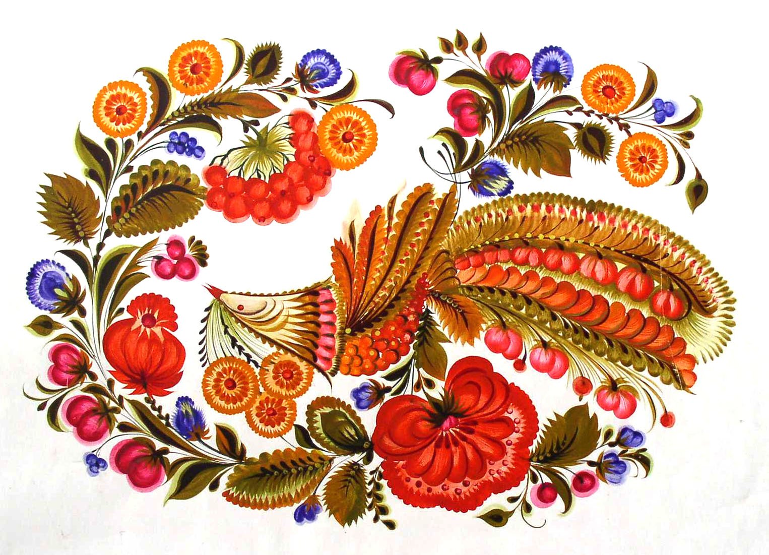 Ukrainian souvenir: Petrykivka painting