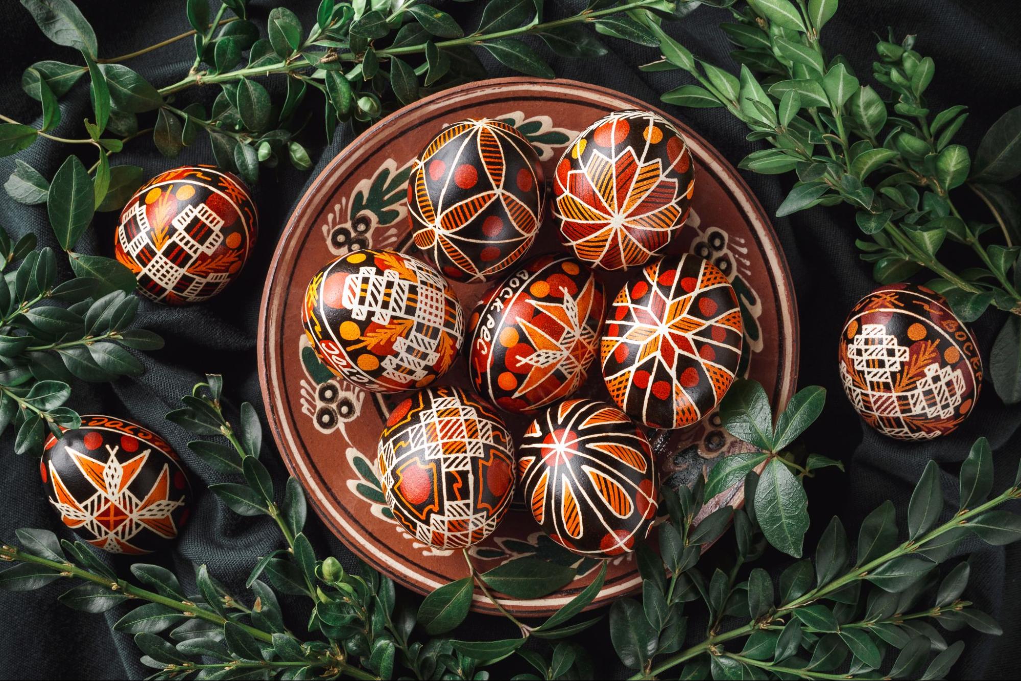 Ukrainian souvenir: Pysanky — traditional Ukrainian Easter eggs