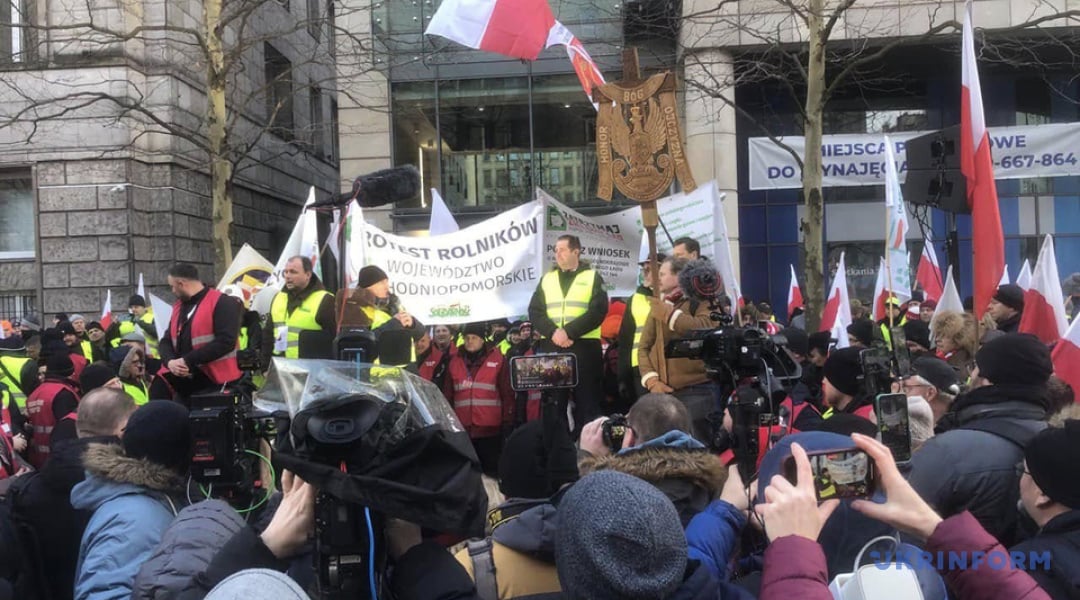 Польські фермери протестують у Варшаві