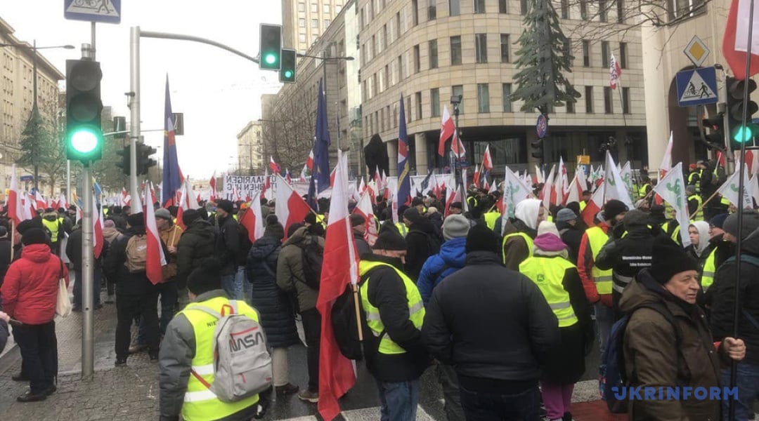 Польські фермери протестують у Варшаві