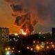 Drone strike causes massive fire at Engels oil depot in Saratov region, Russia