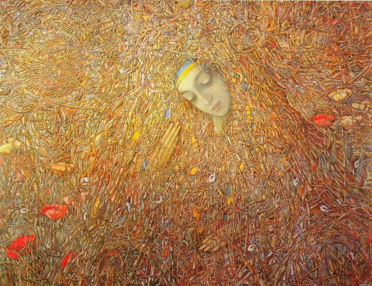 Famous Ukrainian paintings: Awakening (1992) by Ivan Marchuk