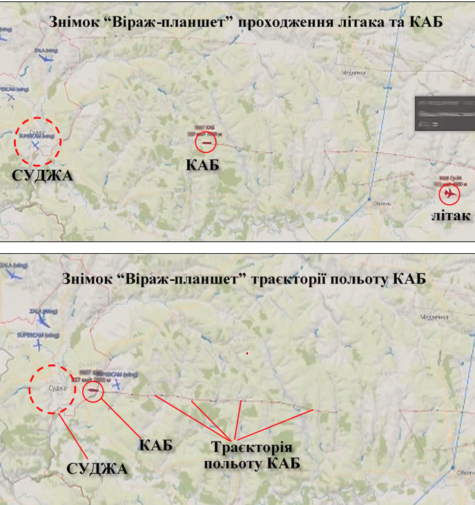 траєкторія польоту бомби