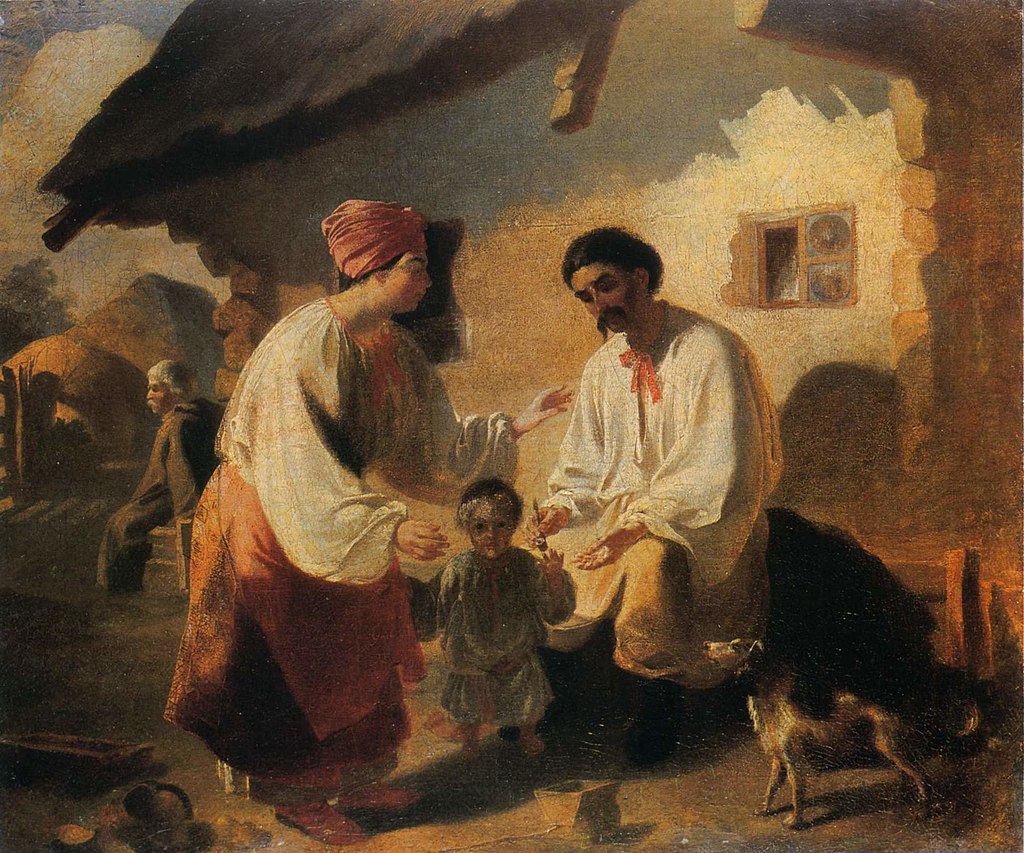 Peasant Family (1843) by Taras Shevchenko