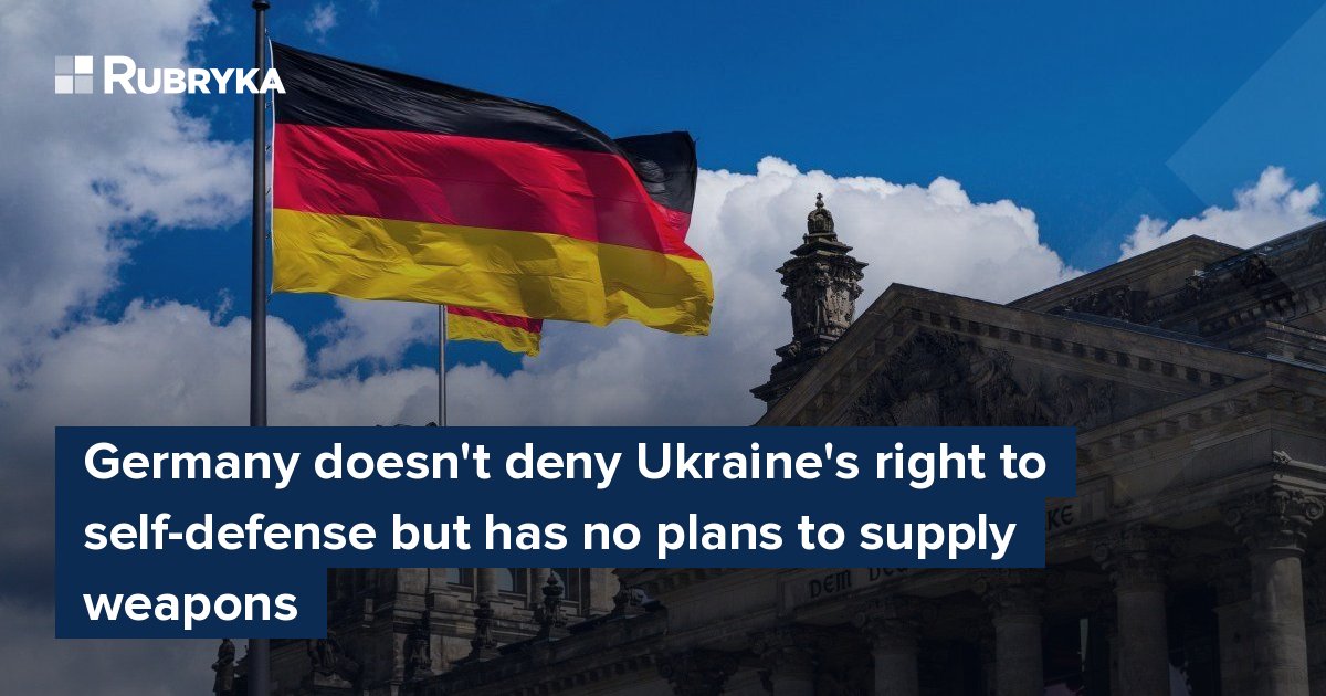 Germany Doesn't Deny Ukraine's Right To Self-defense But Has No Plans ...