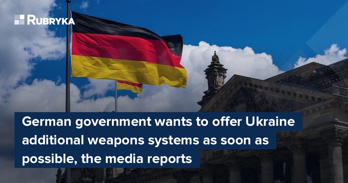 German Government Wants To Offer Ukraine Additional Weapons Systems As ...