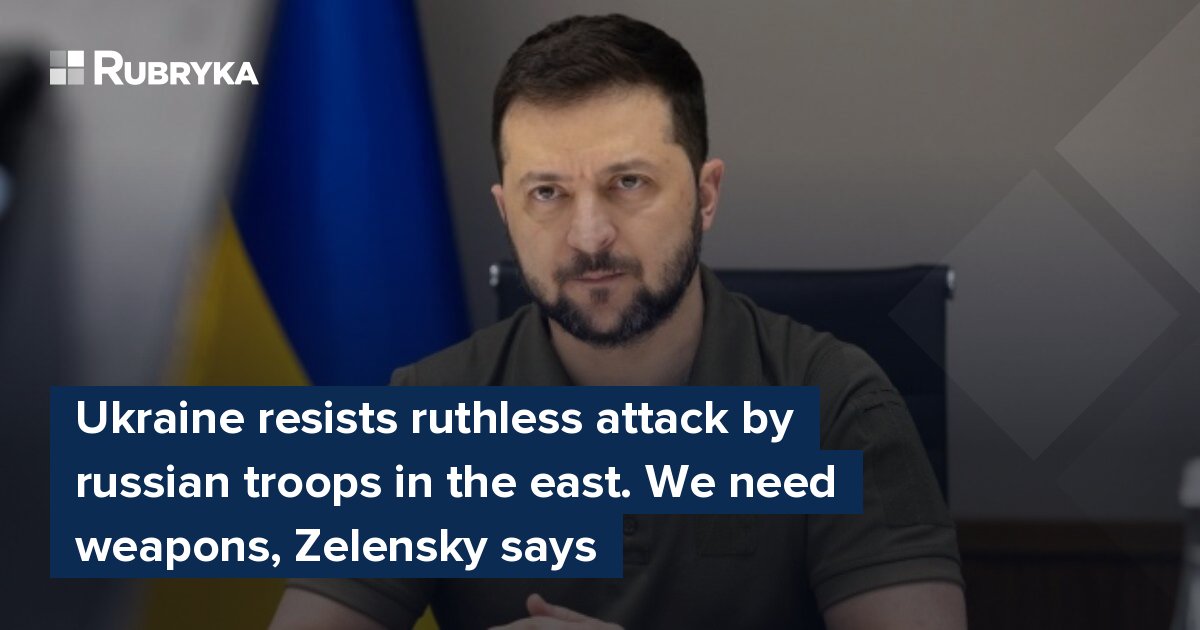 Ukraine Resists Ruthless Attack By Russian Troops In The East. We Need ...