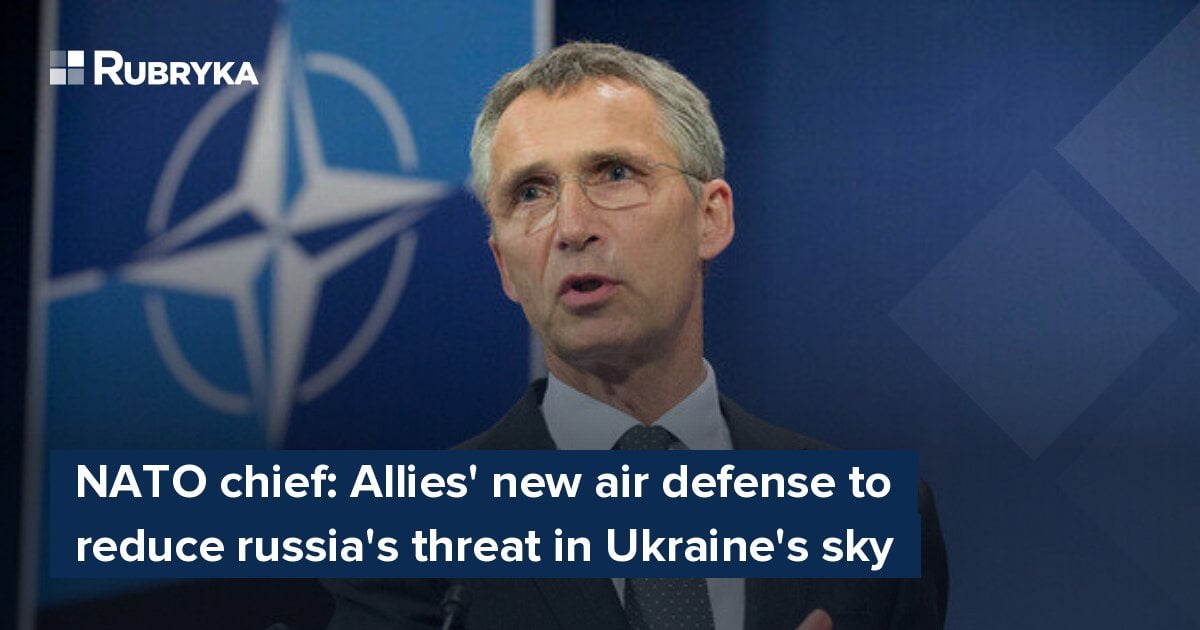 NATO chief: Allies' new air defense to reduce russia's threat in ...