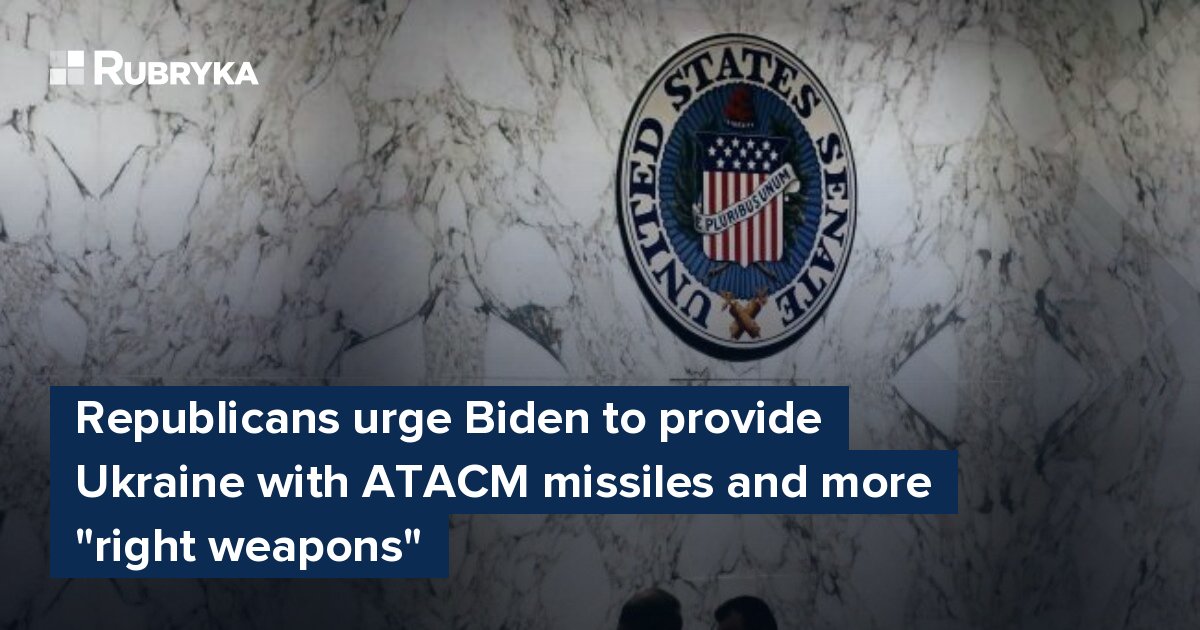 Republicans Urge Biden To Provide Ukraine With ATACM Missiles And More ...